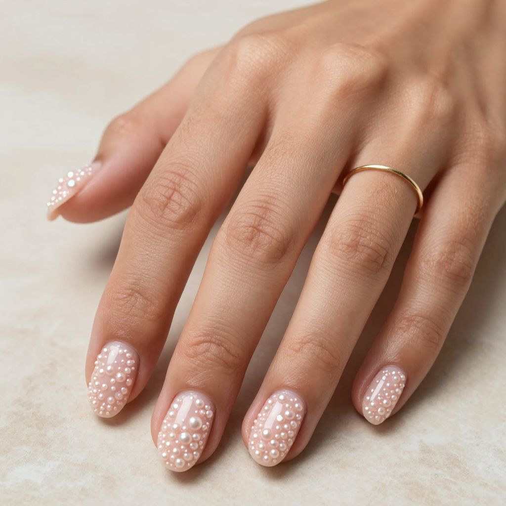 Textured Caviar Pop Nails