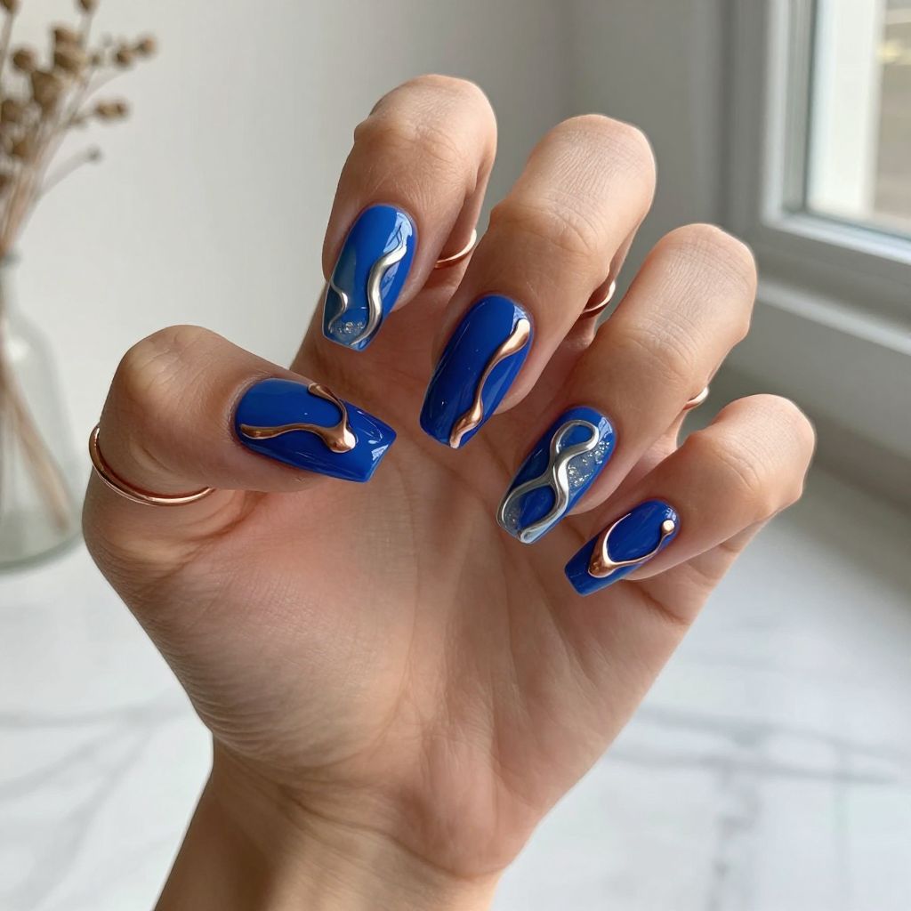 Abstract Sculpted Art Nails