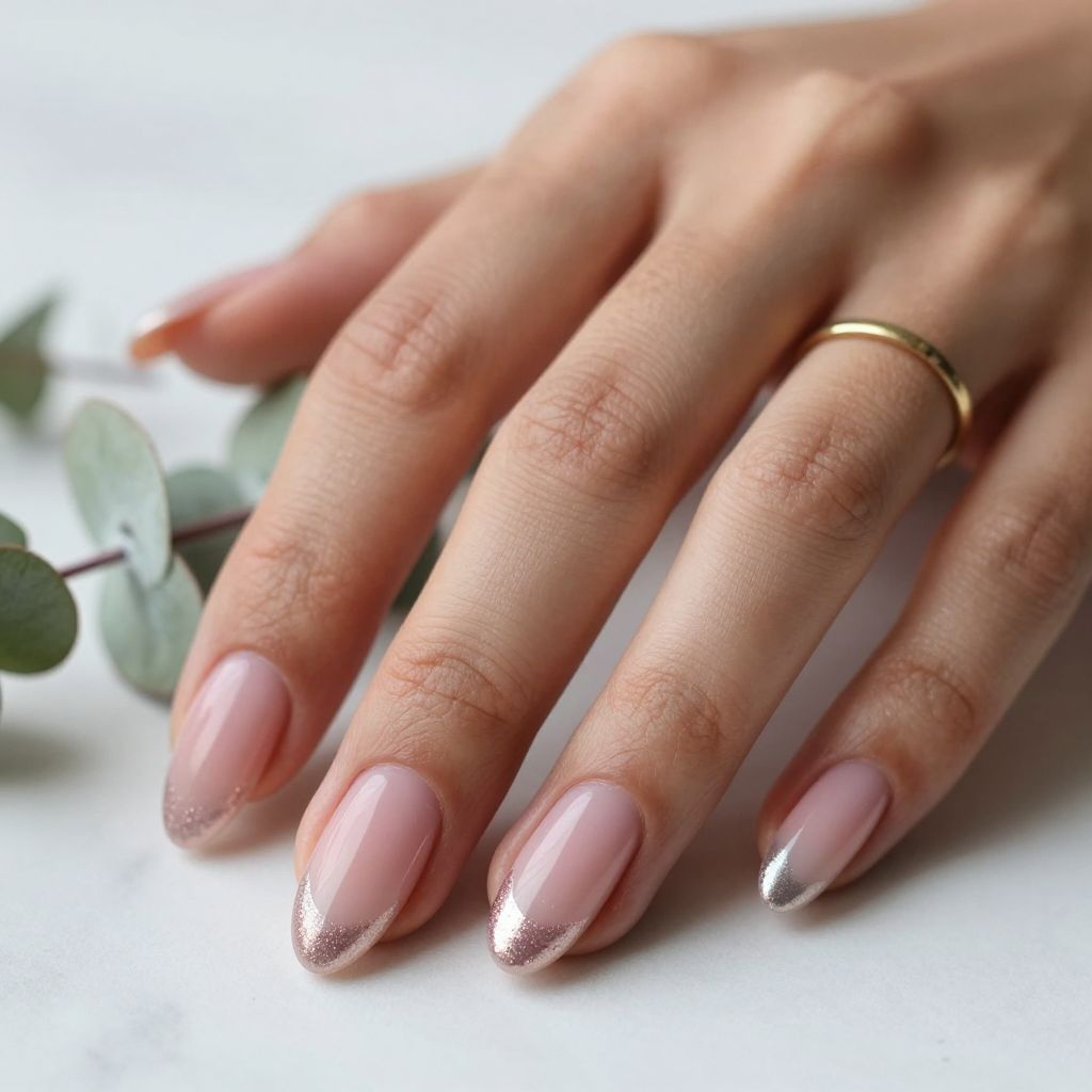 Gradient Texture Ombre Nails
