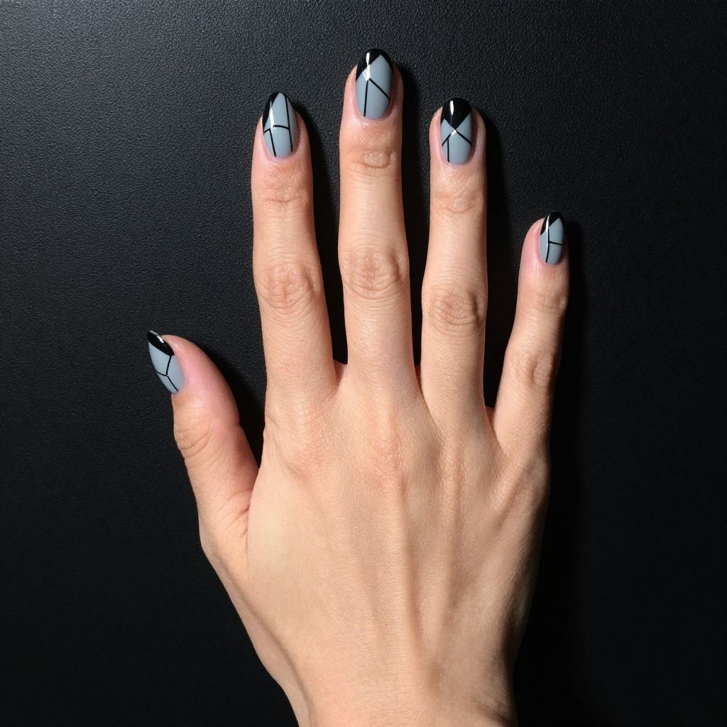 Acrylic French Tip nail idea 13