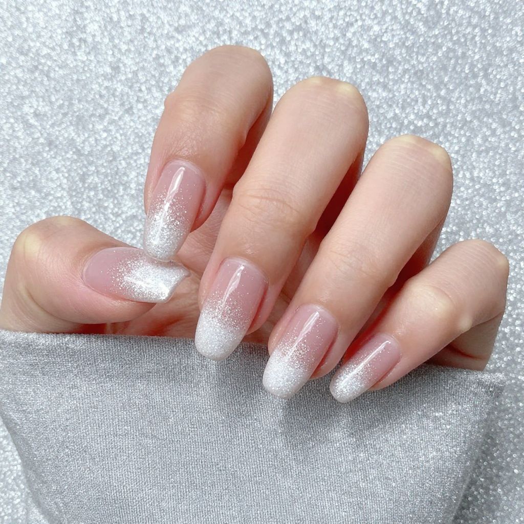 Acrylic French Tip nail idea 5