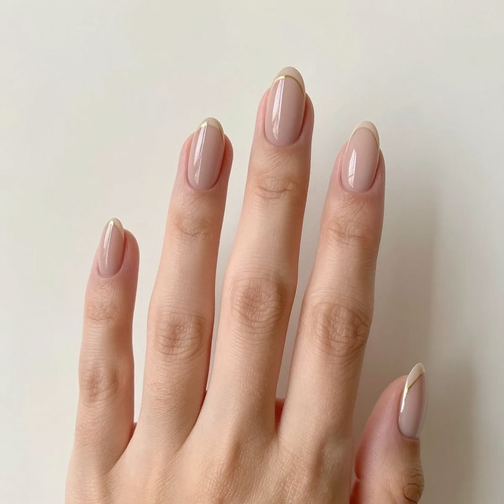 Acrylic French Tip nail idea 8