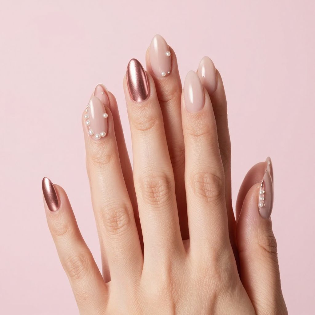 Acrylic French Tip nail idea 9