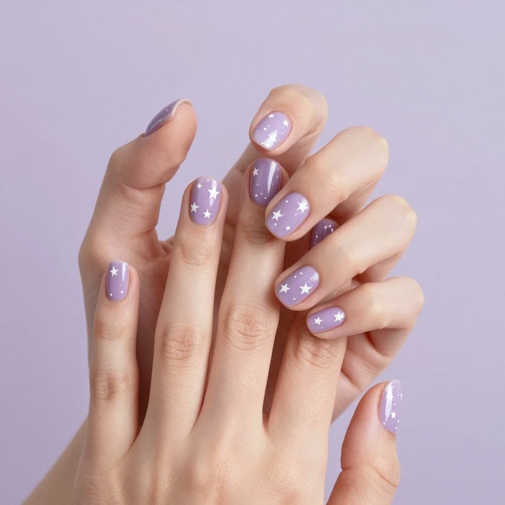 Short acrylic nails idea 11