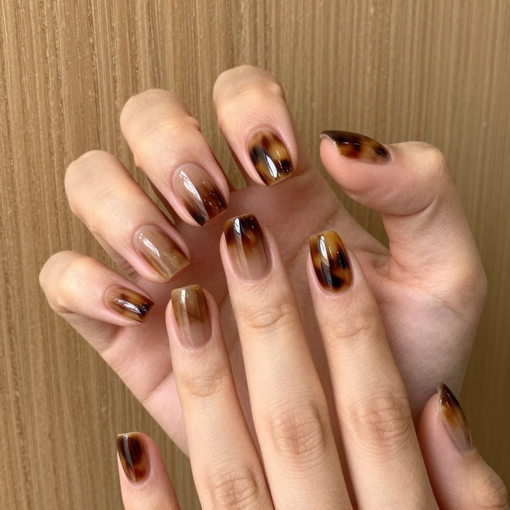 Short acrylic nails idea 12