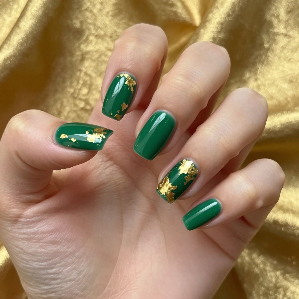 Short acrylic nails idea 14
