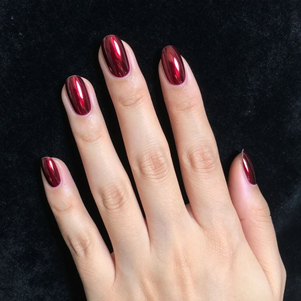 Short acrylic nails idea 2