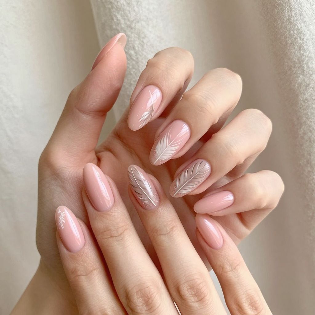 Short acrylic nails idea 9