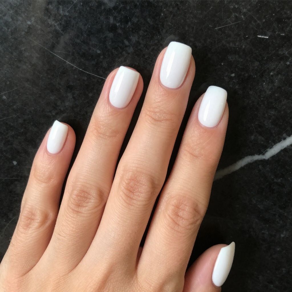Short acrylic nails idea 7