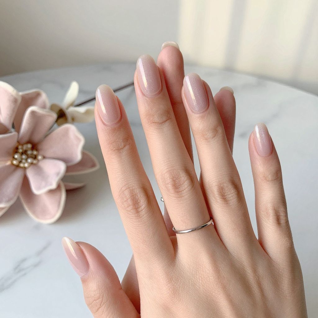 Blush Pink with Pearl Dust Chrome