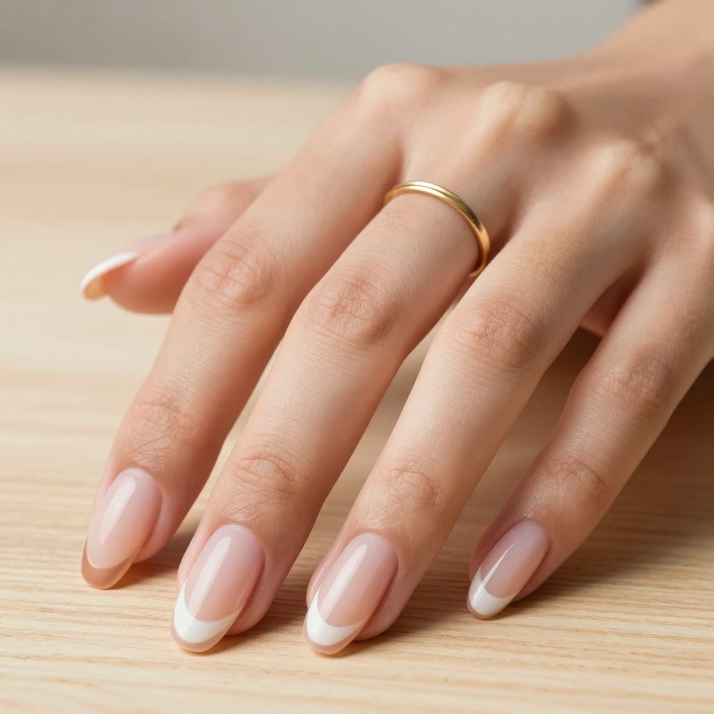 Nude Base with Gradient French Ombre