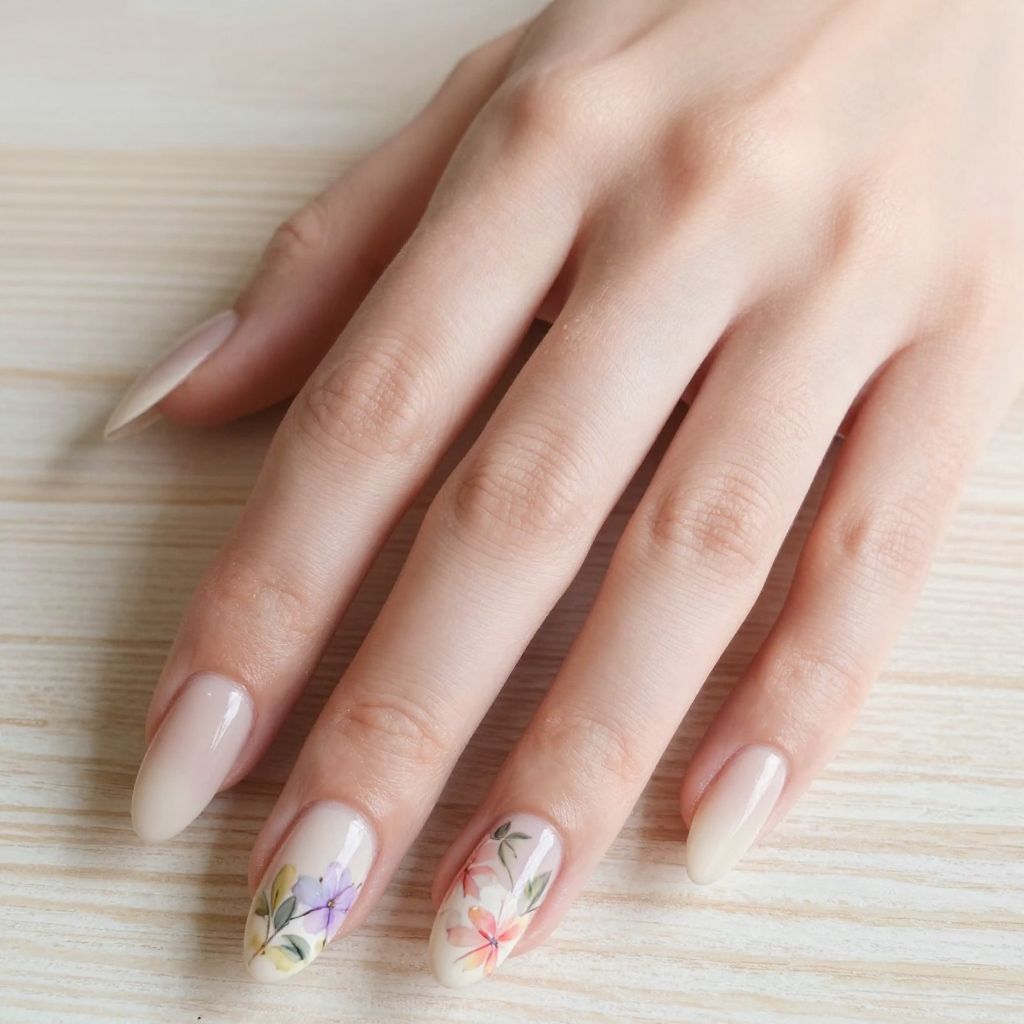 Almond Shaped Nails nail idea 13