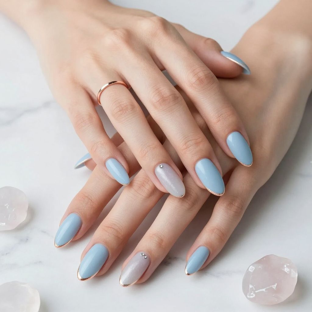 Baby Blue Nail Designs 1