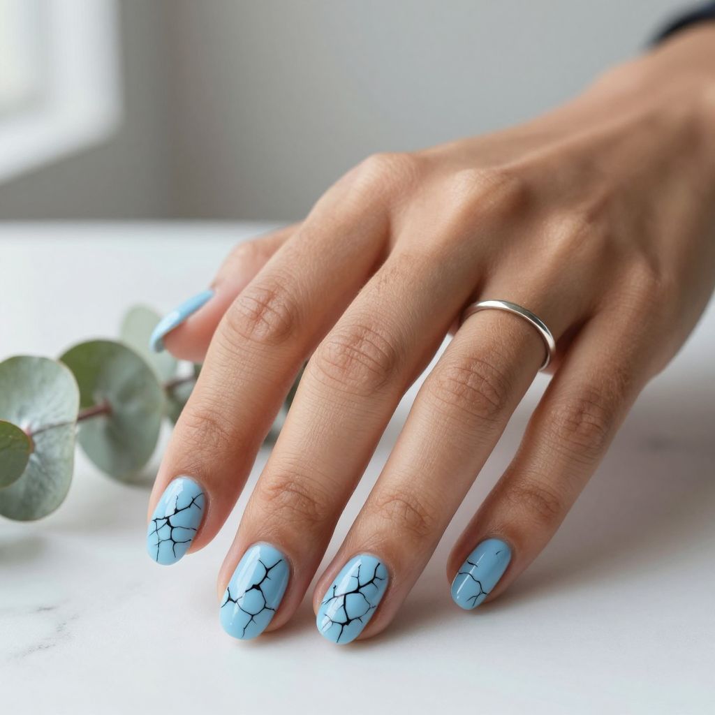 Baby Blue Nail Designs 11