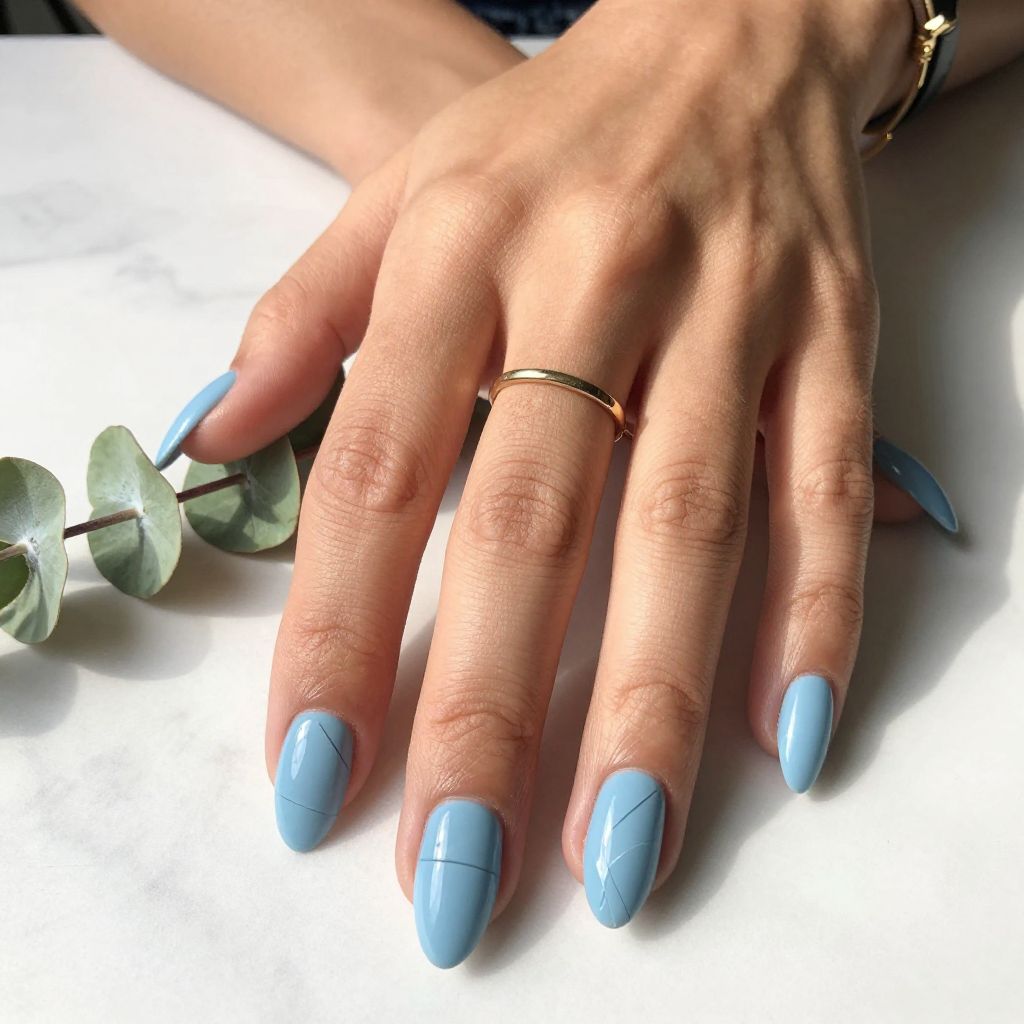 Baby Blue Nail Designs 14