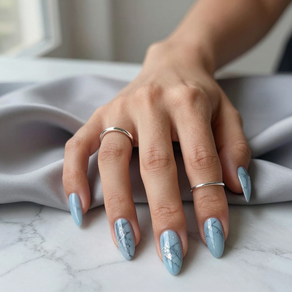 Baby Blue Nail Designs 4