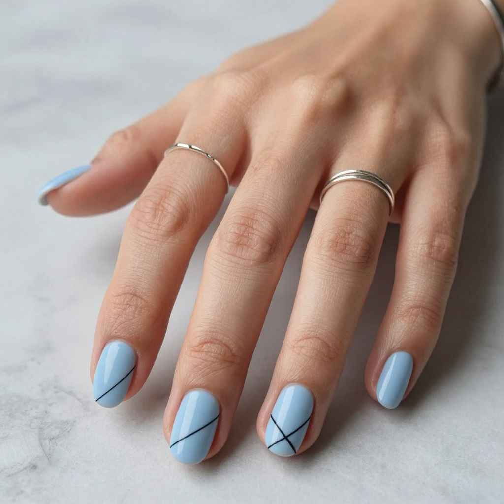 Baby Blue Nail Designs 5
