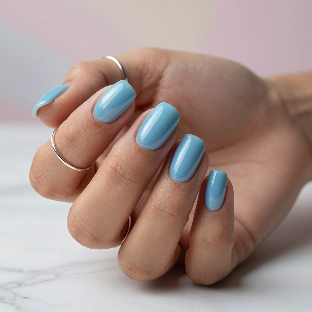 Baby Blue Nail Designs 9