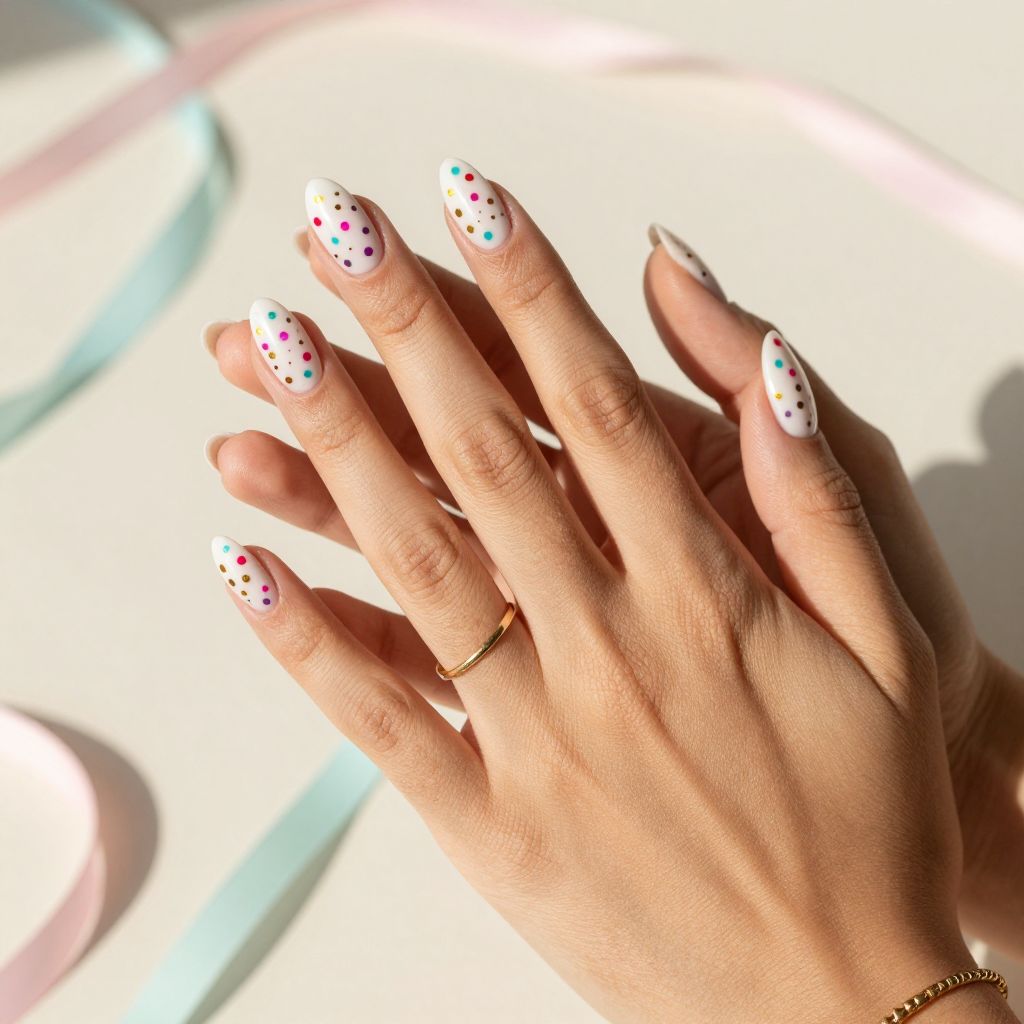 Confetti Burst Celebration Nails