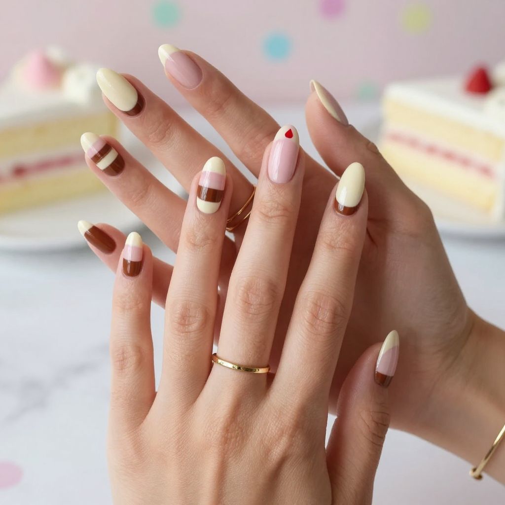 Birthday Cake Layer Nails