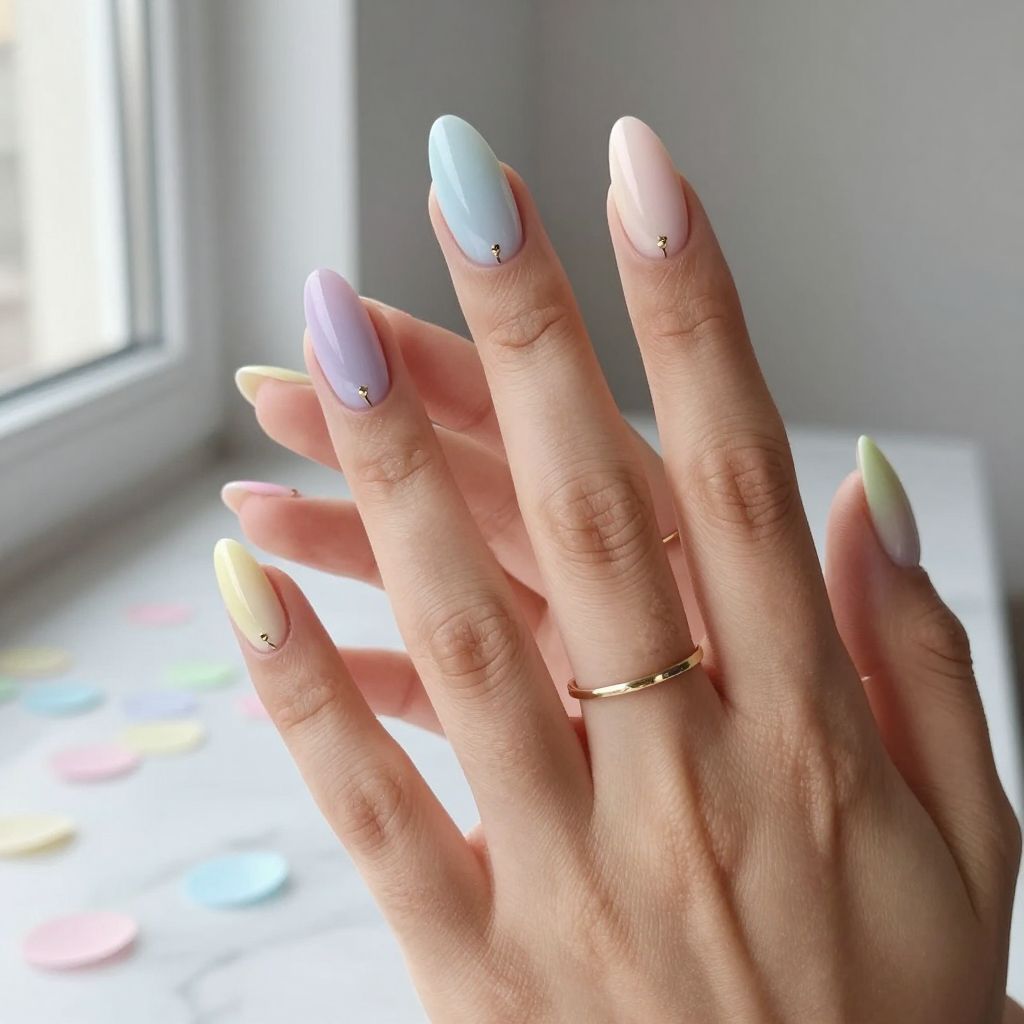 Gradient Balloon Fiesta Nails