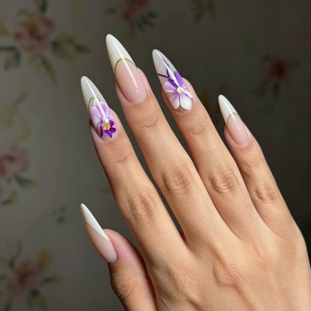 Blooming Gel Nail Designs nail idea 10