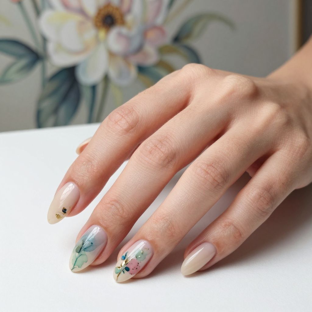 Blooming Gel Nail Designs nail idea 11