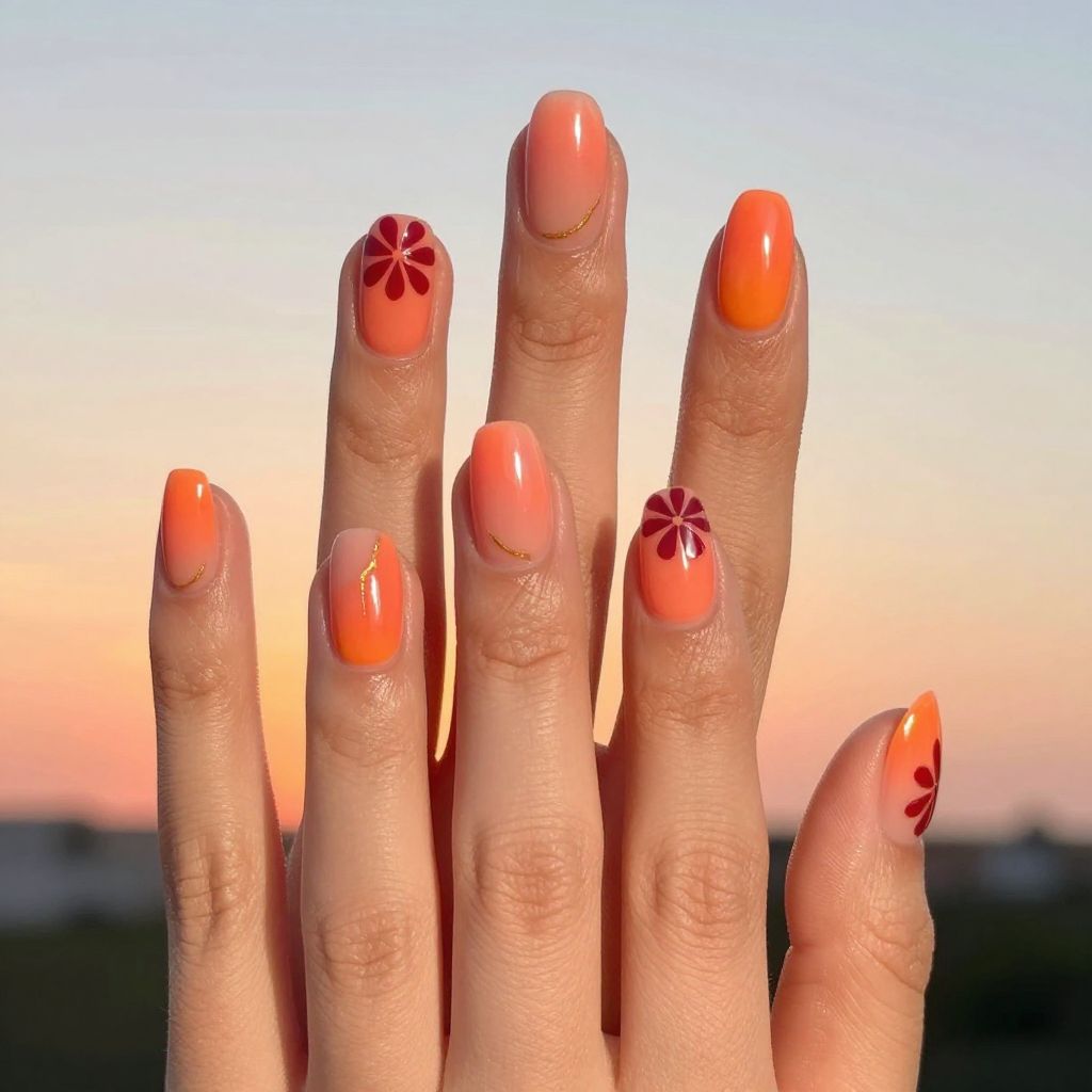 Blooming Gel Nail Designs nail idea 12