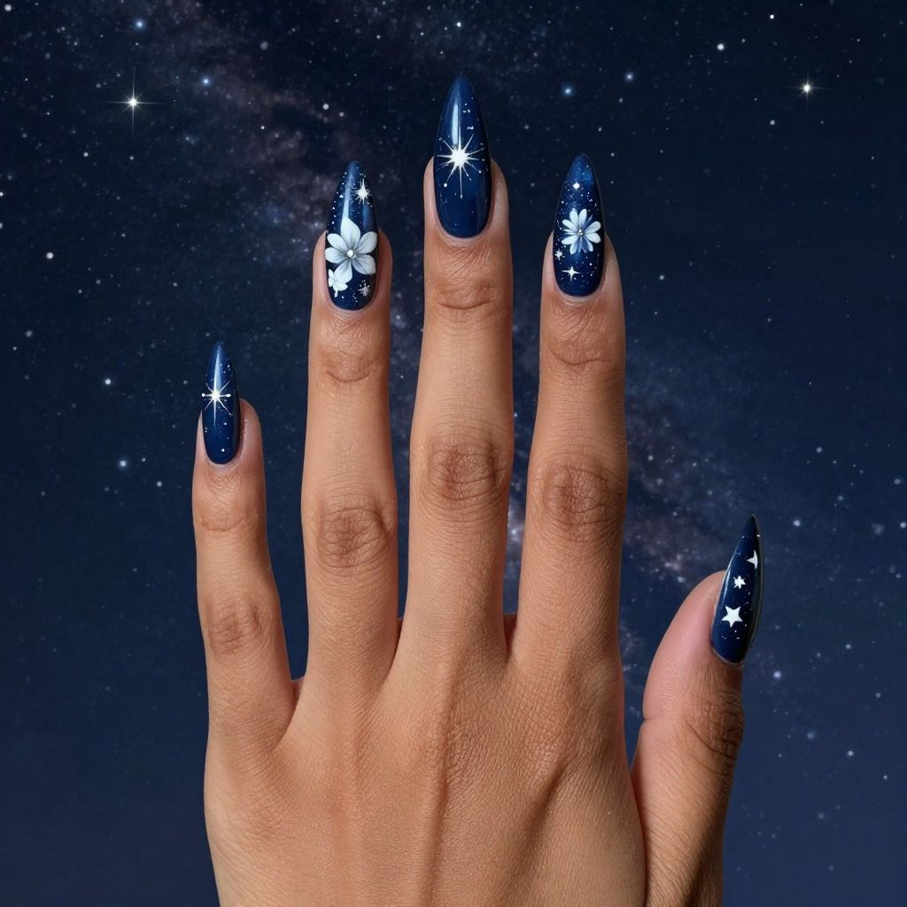 Blooming Gel Nail Designs nail idea 14