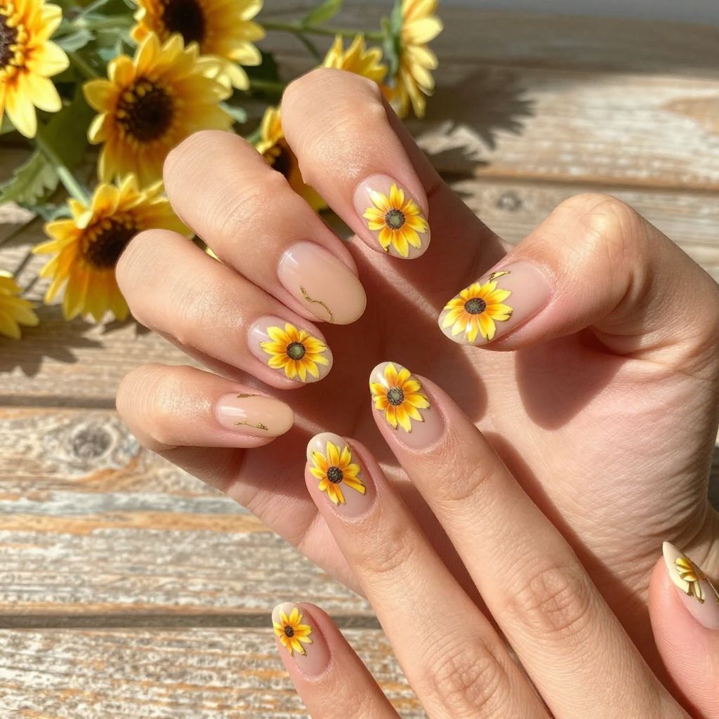 Blooming Gel Nail Designs nail idea 4