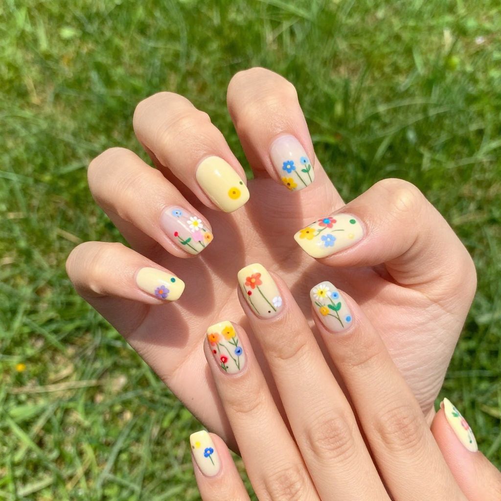 Blooming Gel Nail Designs nail idea 6