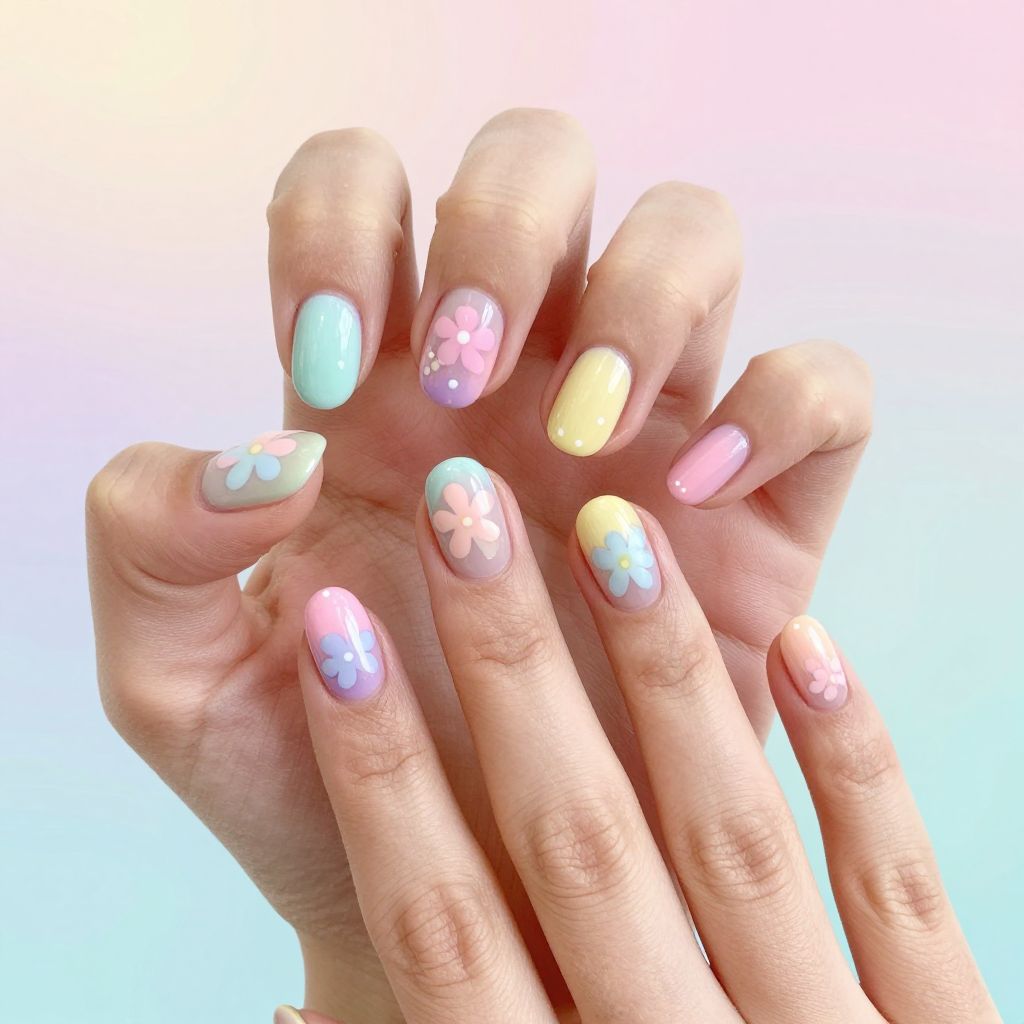 Blooming Gel Nail Designs nail idea 9