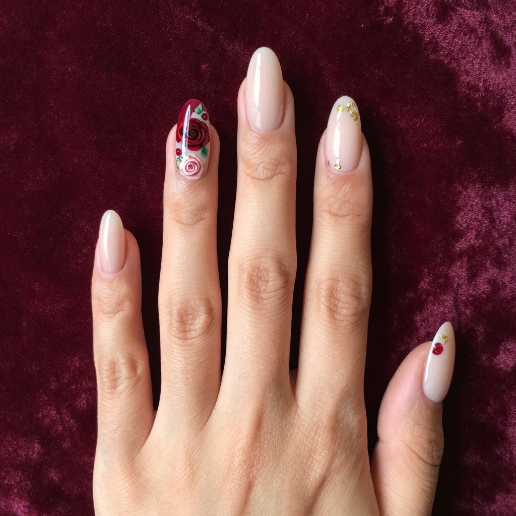 Blooming Gel Nail Designs nail idea 8