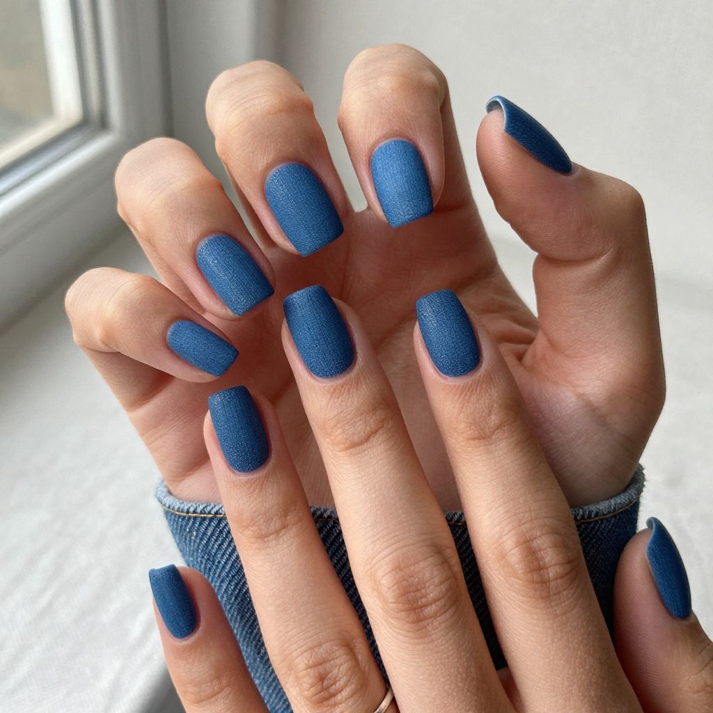 Denim Blue with Texture and Matte Finish