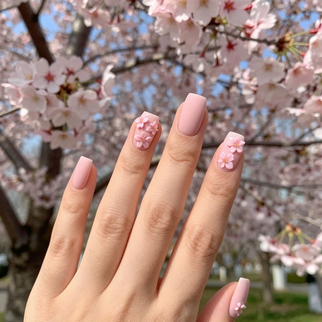 Bright Spring nail idea 10
