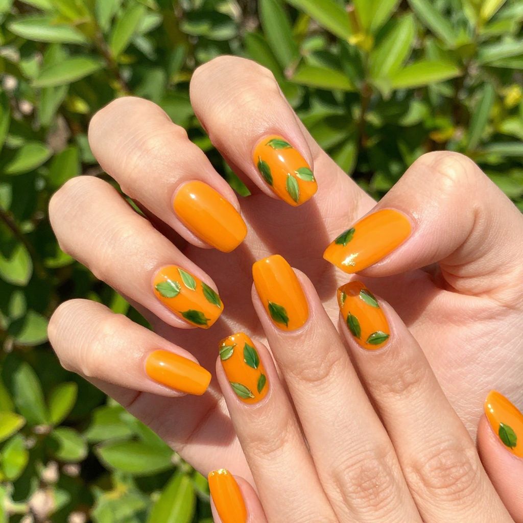 Bright Spring nail idea 11
