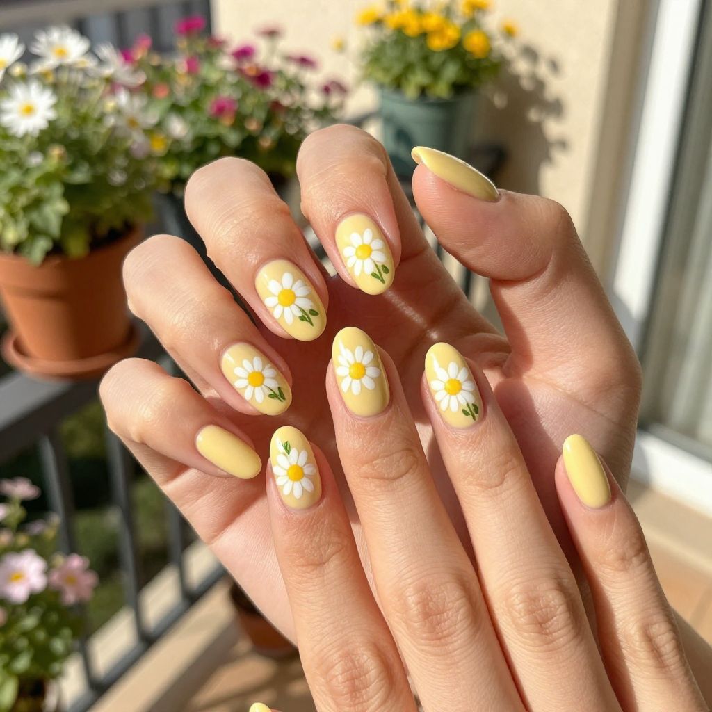 Bright Spring nail idea 12