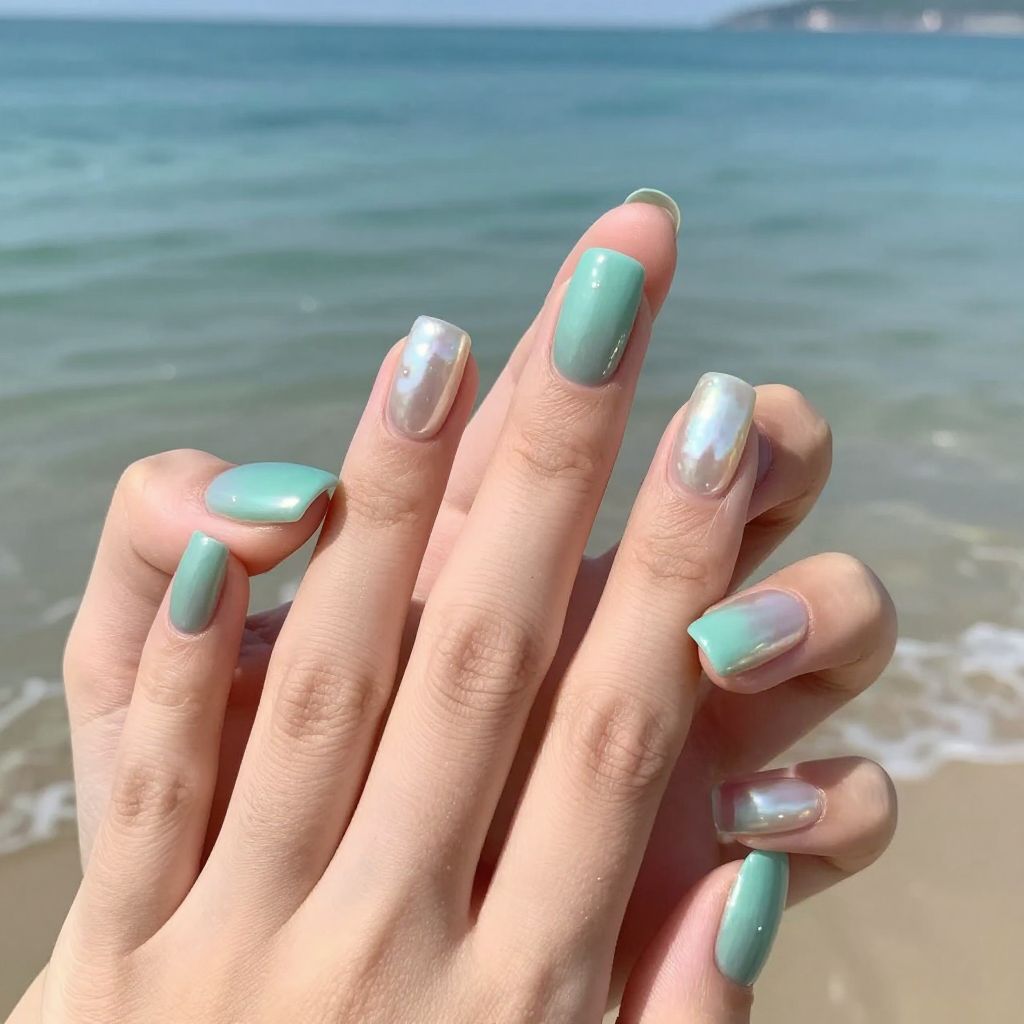 Bright Spring nail idea 14