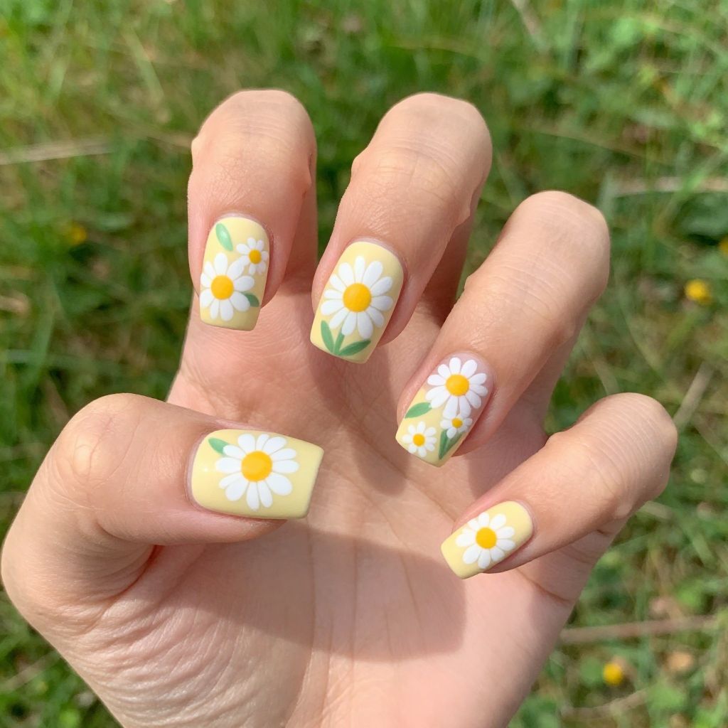 Bright Spring nail idea 2