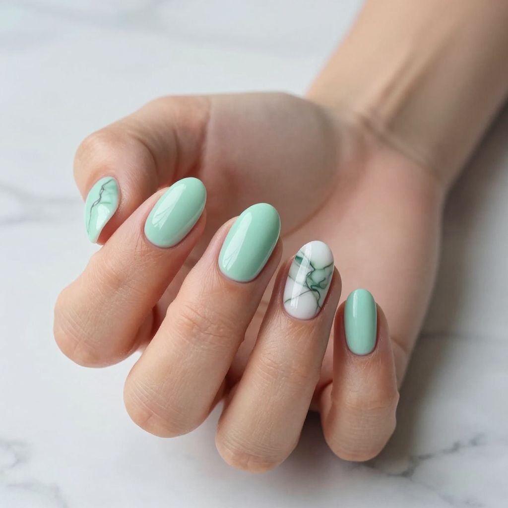 Bright Spring nail idea 4
