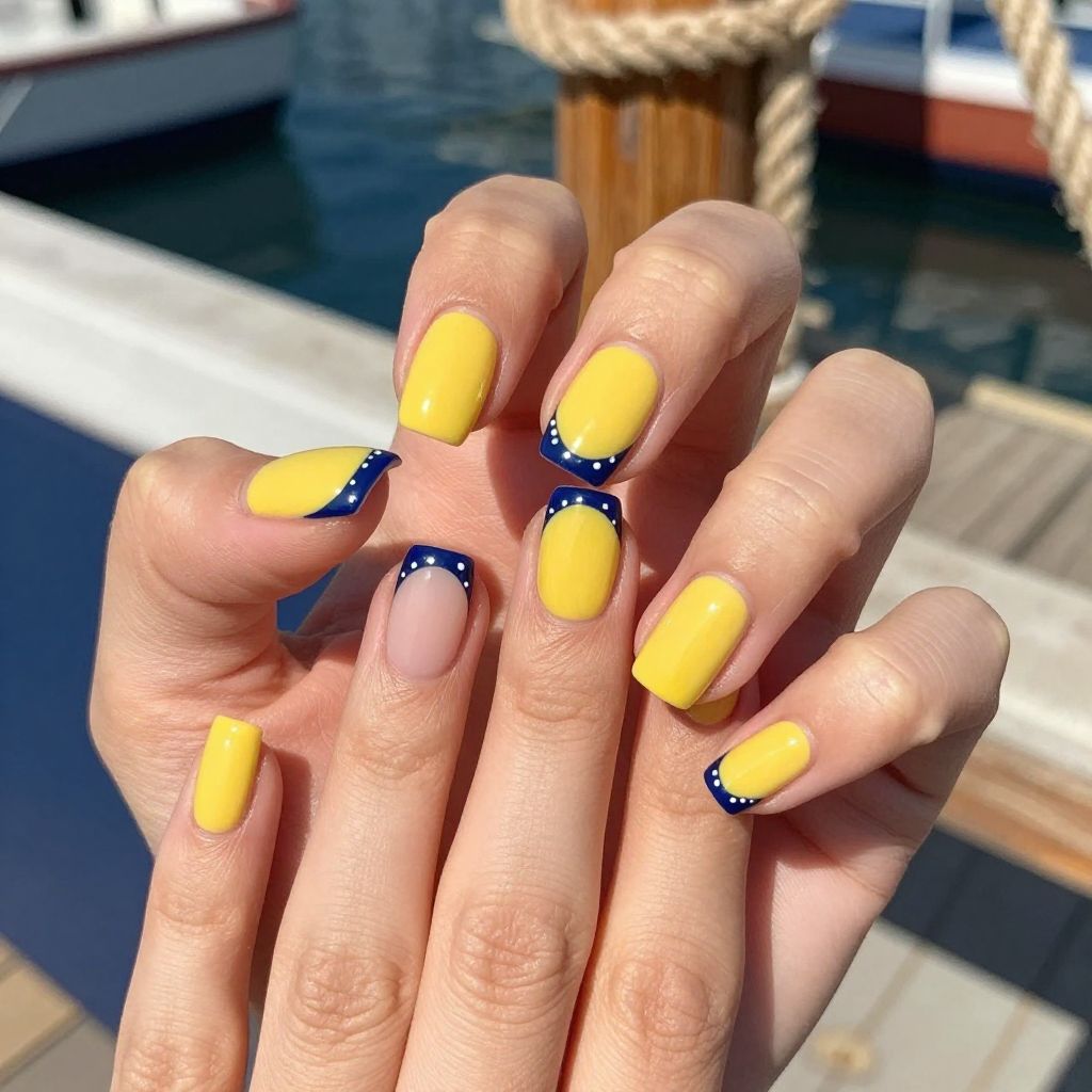 Bright Spring nail idea 7