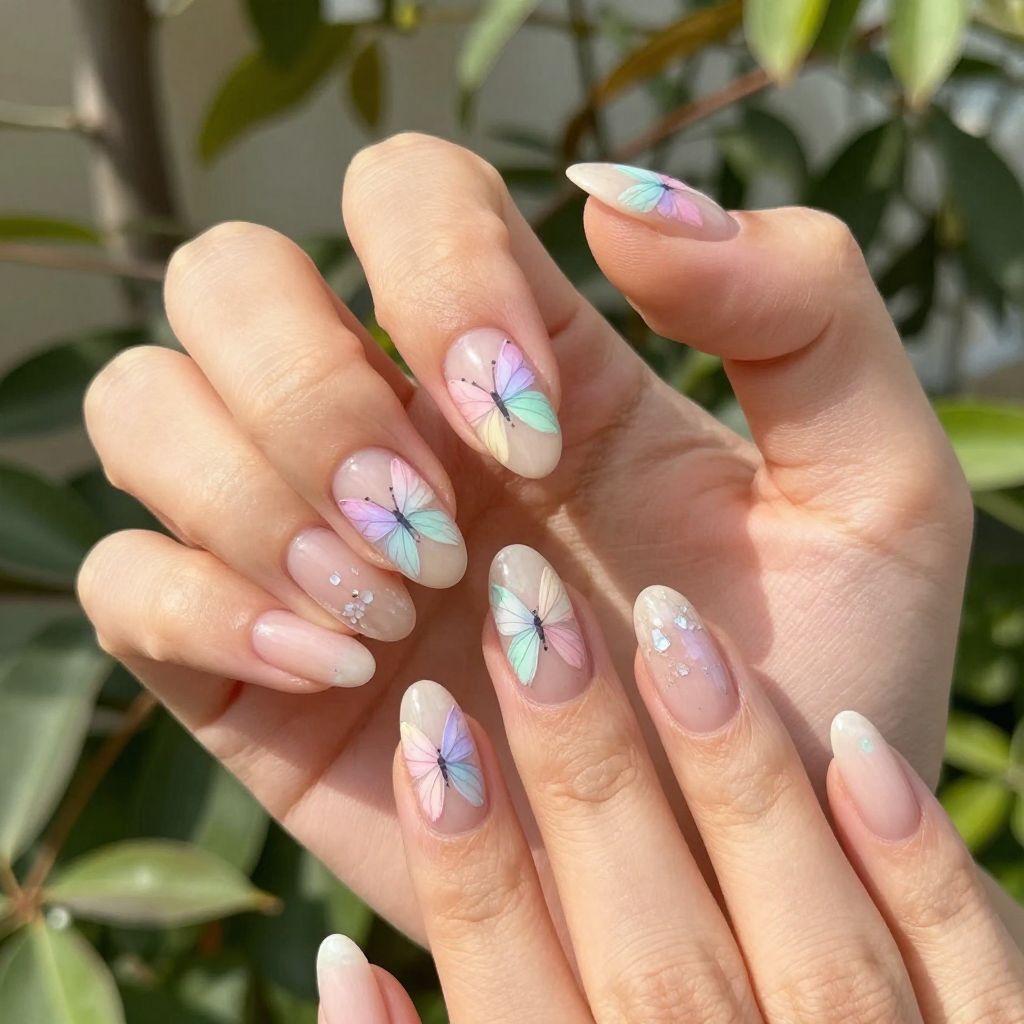 Butterfly nail idea 1