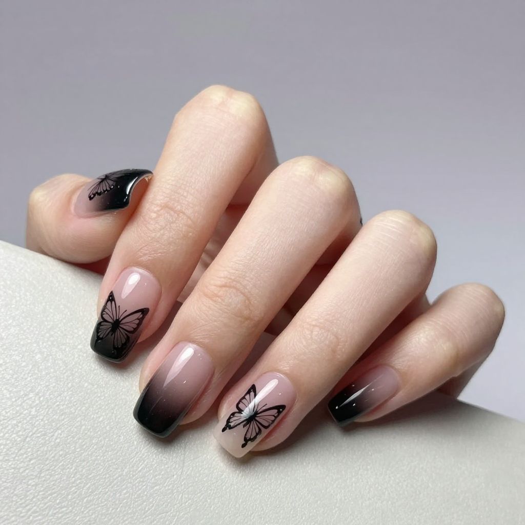 Butterfly nail idea 14
