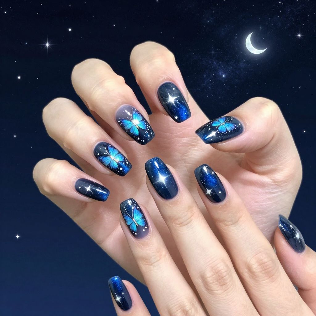 Butterfly nail idea 15