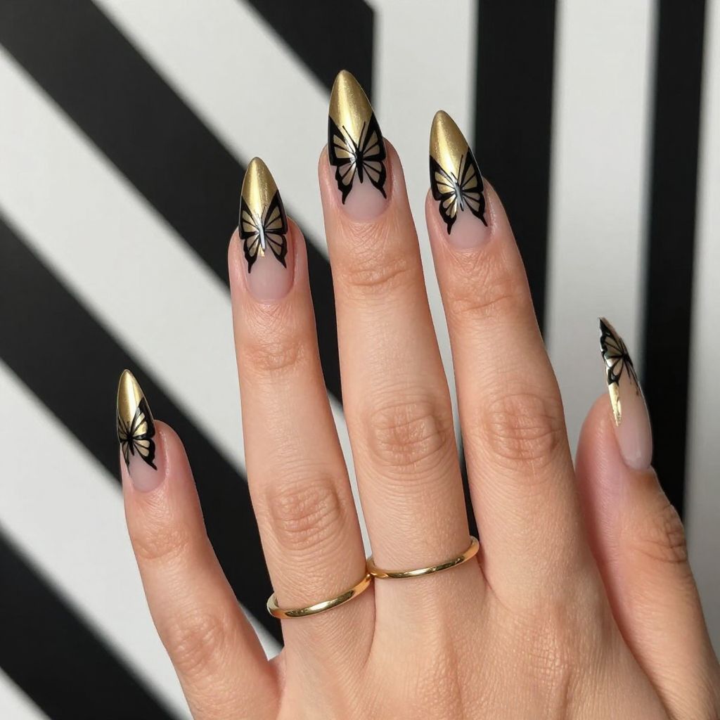 Butterfly nail idea 2