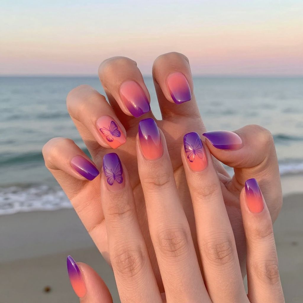 Butterfly nail idea 3