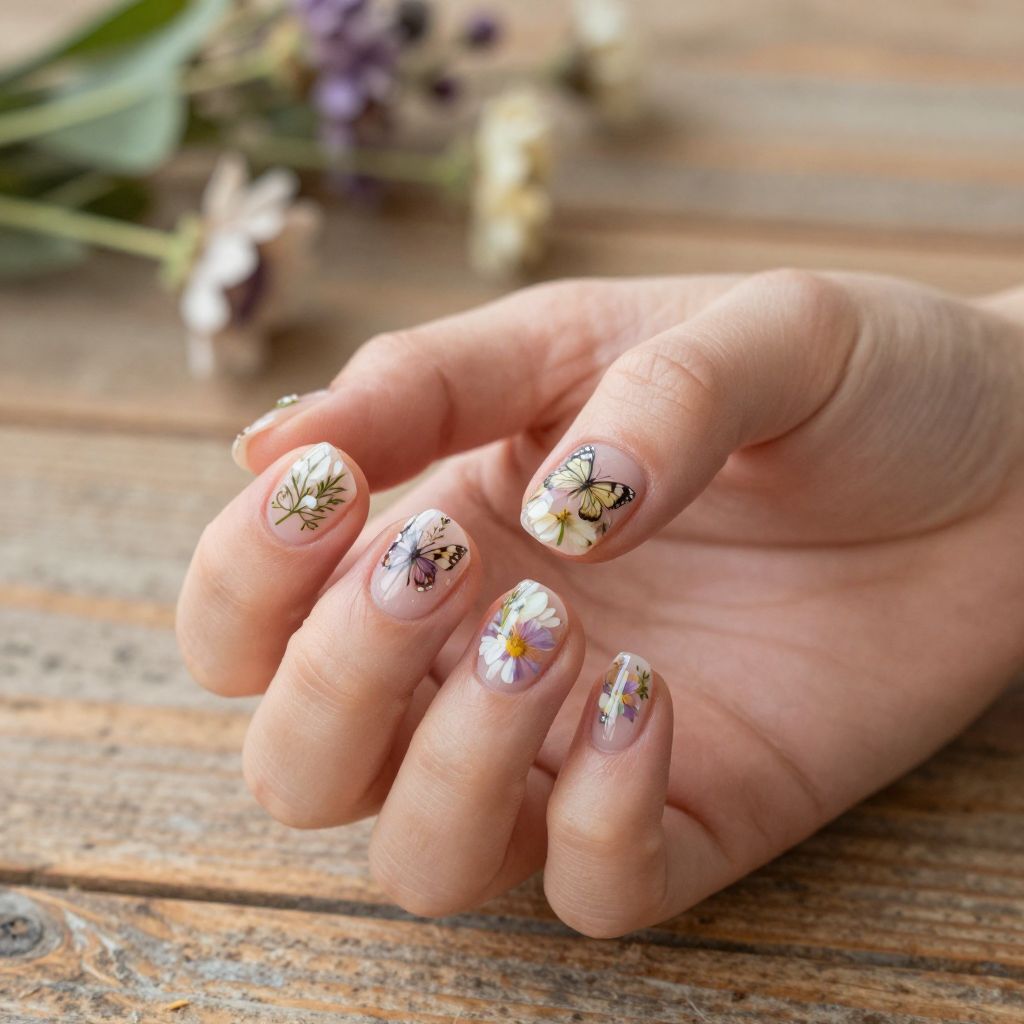 Butterfly nail idea 4