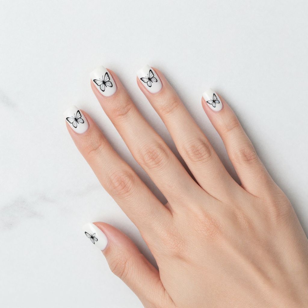 Butterfly nail idea 5