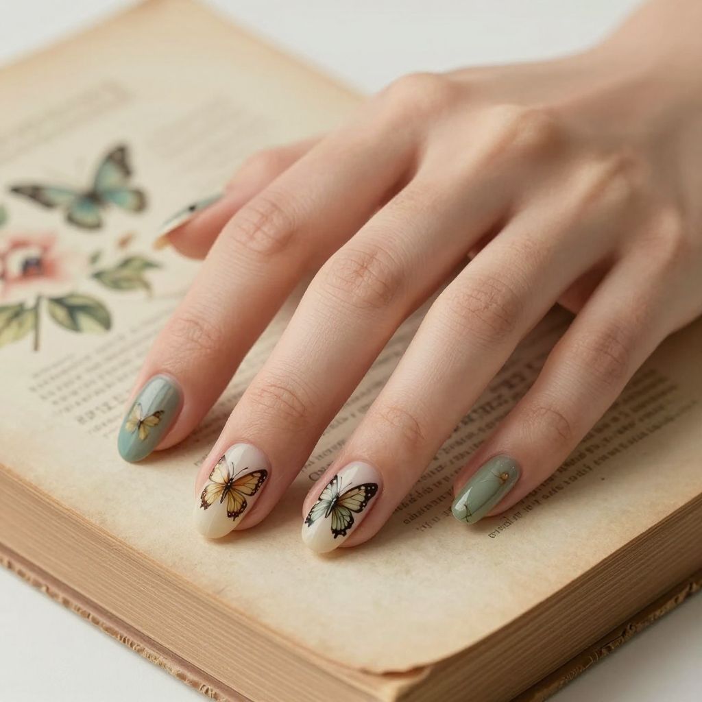 Butterfly nail idea 8