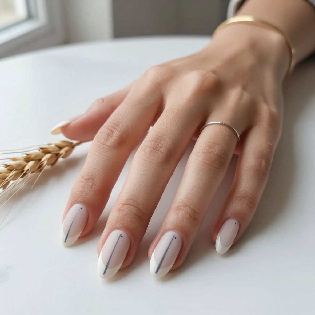 Minimalist White Cat Eye